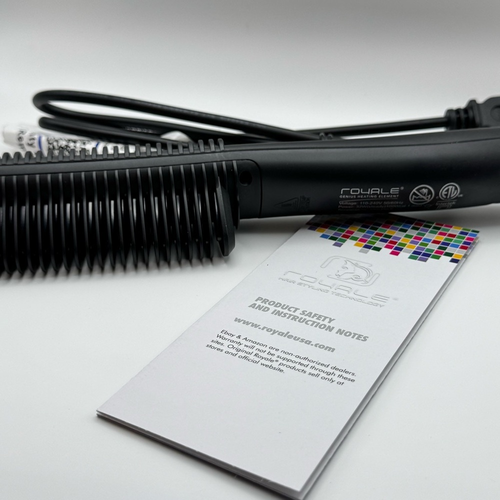 Multi-Purpose Ceramic Hair Brush Black